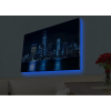 Wallity LED-es világítóvászon festmény, Velúr, 45x70 cm, Fakeret