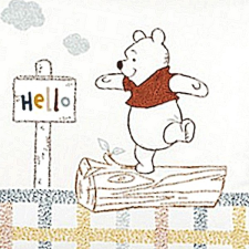 Walt Disney WINNIE, Disney jogdíjas, pamut baba ágynemű garnitúra lakástextília