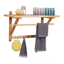 Wanda bambusz fürdőszoba polc és törülközőtartó fürdőszoba kiegészítő