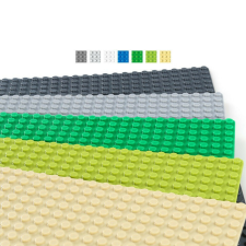 Wange ® 8803 | építőjáték alaplap nagy méretű kockákhoz | 24x48 sötétzöld barkácsolás, építés