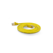 WANTEC Patchkabel SSTP CAT7 Ste. CAT6a d=4mm  0,50m  gelb (7172) kábel és adapter