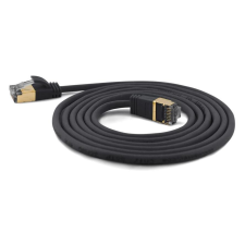 WANTEC Patchkabel SSTP CAT7 Ste. CAT6a d=4mm  3,00m  schwarz (7204) kábel és adapter