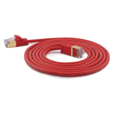 WANTEC Patchkabel SSTP CAT7 Ste. CAT6a d=4mm    5,00m rot (7163) kábel és adapter