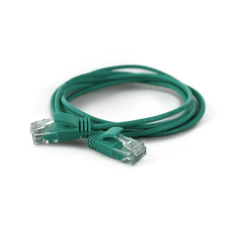 WANTEC Patchkabel UTP  CAT6a           d=2,8mm  0,10m grün (7323) kábel és adapter