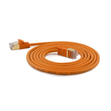 WANTEC SSTP CAT7 Patch kábel 1.5m - Narancssárga kábel és adapter