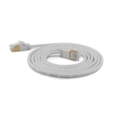 WANTEC SSTP CAT7 Patch kábel 2m - Szürke kábel és adapter