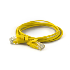 WANTEC UTP CAT6a Patch kábel 0.5m - Sárga kábel és adapter