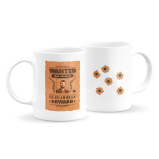  Wanted neves bögre (bármyilyen névvel és fotóval) bögrék, csészék