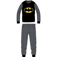 Warner Bros Batman férfi vékony pamut pizsama - jersey pizsama - fekete-sötétszürke