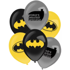 Warner Bros Batman léggömb, lufi 6 db-os 27,5 cm party kellék