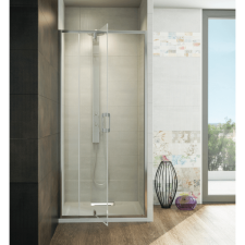 Wasserburg WB18L ZUHANYAJTÓ 86-100X190CM 6MM VÍZTISZTA BIZTONSÁGI ÜVEG, ALUMINIUM PROFIL kád, zuhanykabin