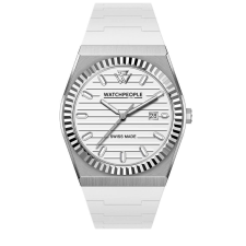 WATCHPEOPLE WP1 - Fehér, ezüst, unisex karóra - 41 mm - (701170) karóra