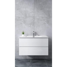 Water Fun Catania White fürdőszoba szekrény mosdóval 90cm fürdőszoba bútor
