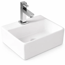 Water Fun LAGE || Pultra helyezhető mosdókagyló, kerámia, fehér, szögletes szaniter