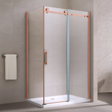 Water Fun Milano Duo Rose Gold zuhanykabin 90x90, 195cm, 8mm, NANO kád, zuhanykabin