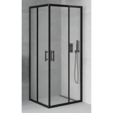 Water Fun MOTRIL Black zuhanykabin 80x80 190cm, 6mm NANO kád, zuhanykabin