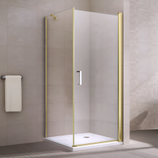 Water Fun Rubio Gold zuhanykabin 100x100, 195cm, 6mm, NANO kád, zuhanykabin