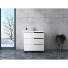 Water Fun Torino || White fürdőszoba szekrény mosdóval 90cm fürdőszoba bútor