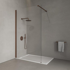 WaterFun Walk-in Rose GOLD zuhanyfal 80, 200cm, 8mm kád, zuhanykabin