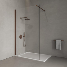WaterFun Walk-in zuhanyfal RoseGold 100, 200cm, 8mm kád, zuhanykabin