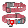WAU DOG WAUDOG nyakörv, QR kódos, műanyag csattal,újrahasznosított pamutból ( 20mm, 24-40cm) piros