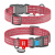 WAU DOG WAUDOG nyakörv, QR kódos, műanyag csattal,újrahasznosított pamutból ( 20mm, 24-40cm) piros