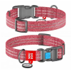 WAU DOG WAUDOG nyakörv, QR kódos, műanyag csattal,újrahasznosított pamutból ( 20mm, 24-40cm) piros