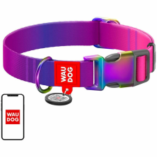  Waudog gradiens nylon nyakörv QR kóddal, lila, XL-es méret (46509) nyakörv, póráz, hám kutyáknak