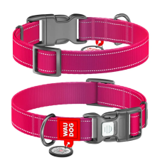  WAUDOG Mono Reflective kutya nyakörv – pink nyakörv, póráz, hám kutyáknak