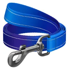  WAUDOG Mono Reflective kutya póráz – kék 200cm nyakörv, póráz, hám kutyáknak