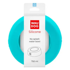 WAUDOG WAUDOG fröccsenésgátló szilikon tál - türkiz 750ml kutyatál