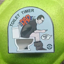 WC időmérő homokóra ajándéktárgy