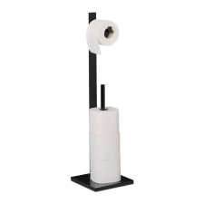  WC-papírtartó 5 tekercshez fekete fürdőszoba kiegészítő