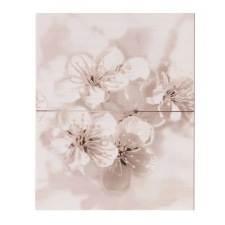 Webba Dekor csempe, virágos, Gryfin Flower, szürke 40 x 50 cm csempe