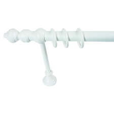 Webba Függönykarnis Fém + PVC, fehér, 28 mm / 220 cm + kiegészítők karnis, függönyrúd