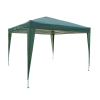 Webba Kerti pavilon ZRG029, négyzet alakú, fémkeret + poliészter, összecsukható, zöld, 3 x 3 m