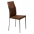 Webba Konyhai szék, Celine, kárpitozott, gyöngy + bőr, barna