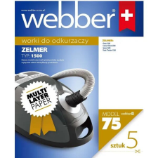 Webber Zelmer 1500 porszívó porzsák 5 db, multi-layer papír porzsák