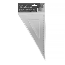 WEBER'S Vonalzó, WEBER'S, háromszög, 60° vonalzó