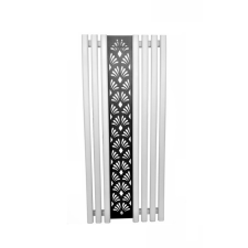 Weberg Design radiátor Weberg Argus Floral 150x62 cm (fehér - fekete) fűtőtest, radiátor