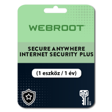 Webroot SecureAnywhere Internet Security Plus (EU) (1 eszköz / 1 év) (Elektronikus licenc) karbantartó program