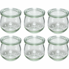 WECK 109111 Tulipán formájú üveg tároló 6 darabos készlet 370ml (109111) papírárú, csomagoló és tárolóeszköz