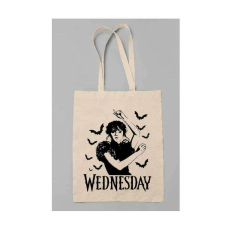  Wednesday dance denevérekkel vászontáska egyedi mintával