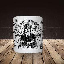  Wednesday mintás bögre 4 bögrék, csészék