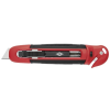 WEDO Univerzális kés, 18 mm, fóliavágóval, WEDO, "Safety" piros/fekete