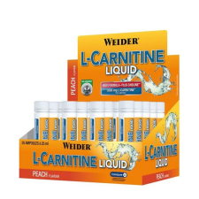 Weider L-Carnitine Liquid - Folyékony L-karnitin (20 x 25ml, Őszibarack) vitamin és táplálékkiegészítő