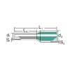 Weidmüller Interface GmbH &amp; Co. KG Érvéghüvely szigetelt 1,5/ 10 zöld H1,5/14S GN BD GSP 9028370000 Weidmüller