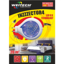 Weitech Led szúnyogcsapda Inzzzector, 20m2 (WK8203) elektromos állatriasztó