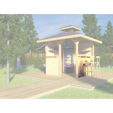 Weka építőkészlet Gartenoase 651 pavilonpultfalhoz 28 mm natúr 1. méret kerti bútor