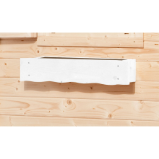Weka virágláda fehér 60 cm kerti tárolás